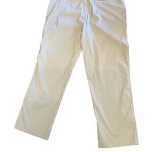 Nike Dri Fit Khaki Flat Front Polyester Dress Pants 36 x 29